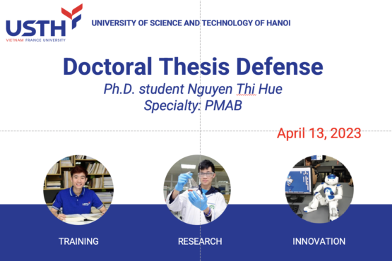 PhD student Nguyen Thi Hue Thesis Defense (April 13, 2023)